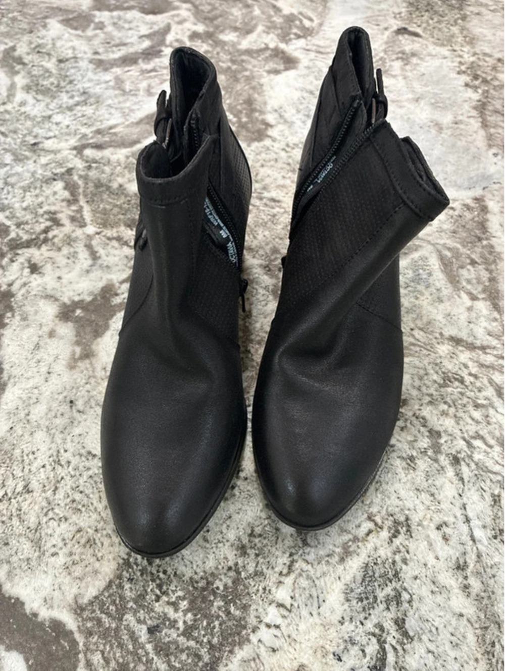 Kim Rogers Black Ankle Boots with Buckle Detail Size 7